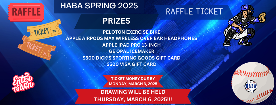 Spring 2025 Raffle Prizes